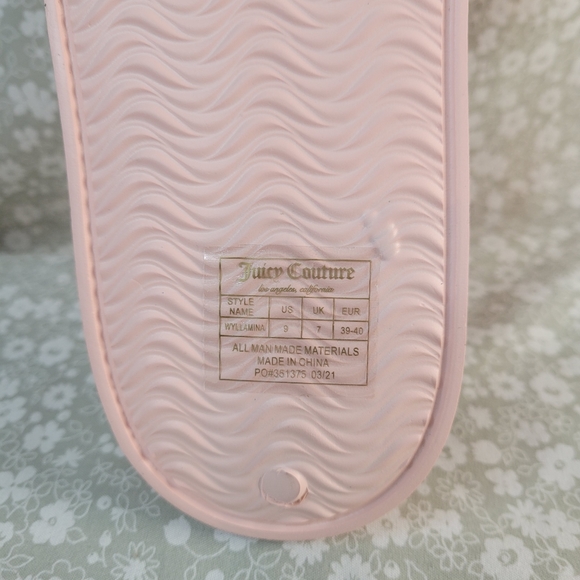 New Juicy Couture Blush Wyllamina Slides - Picture 10 of 10
